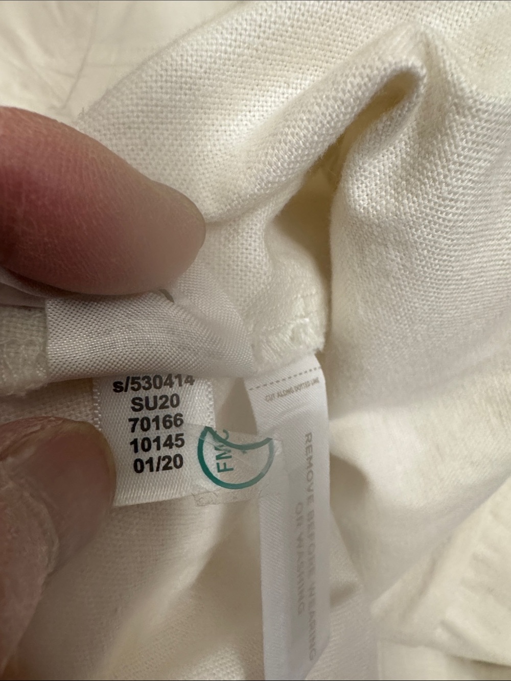 NWT LOFT Canvas Utility Jacket in White size Medium - Picture 6 of 6